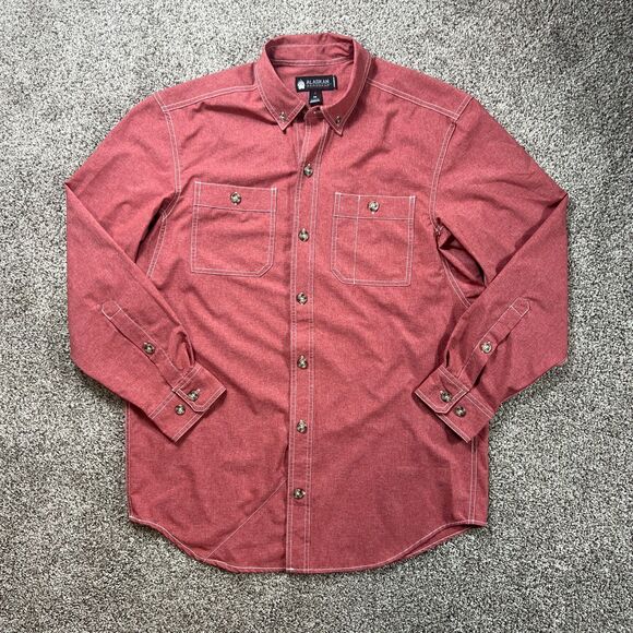 Duluth Trading Co Other - Duluth Alaskan Hardgear Shirt Mens Medium Red Bush Pilot Outdoor Camp Active